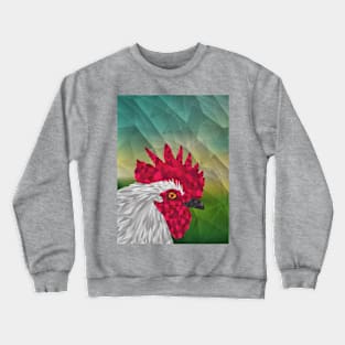 Geometric Rooster Crewneck Sweatshirt